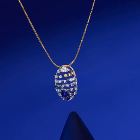 Gleaming Tanzanite Gemstone Pendant Gleaming Tanzanite Gemstone Pendant