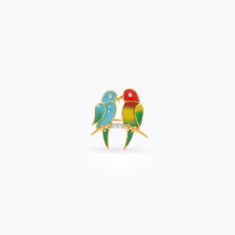 Love Birds Diamond Convertible Brooch Pendant Love Birds Diamond Convertible Brooch Pendant
