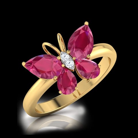 Butterfly Ruby Diamond Ring Butterfly Ruby Diamond Ring