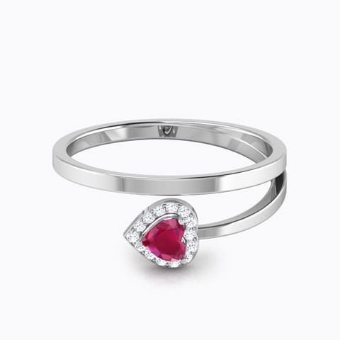 Encrusted Ruby Ring