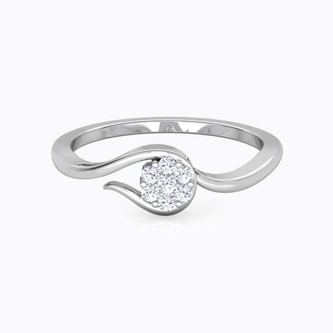 Embraced Flower Diamond Ring