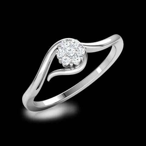 Embraced Flower Diamond Ring