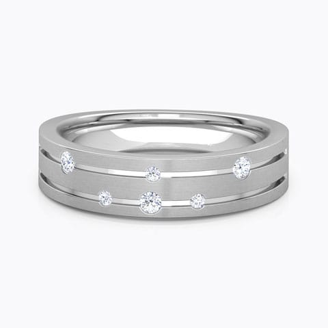 Spiral Constellation Diamond Band