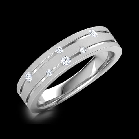 Spiral Constellation Diamond Band