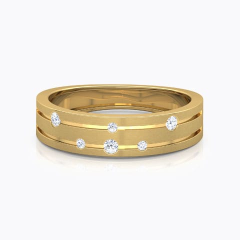 Spiral Constellation Diamond Band