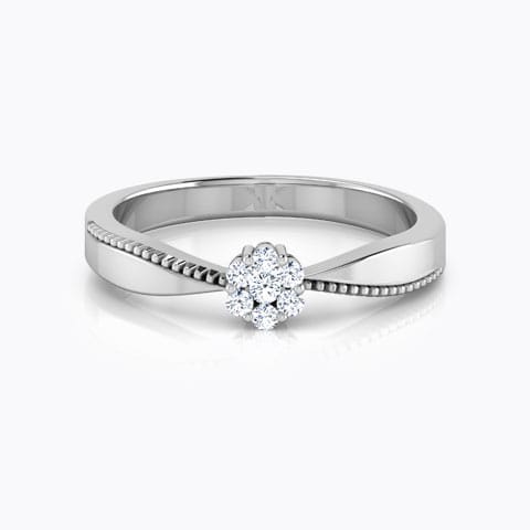 Ribbon Tie Diamond Ring