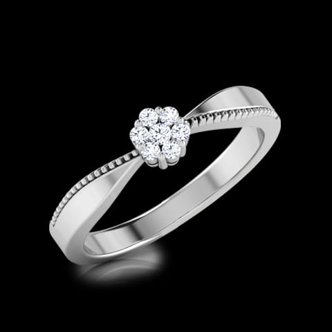 Ribbon Tie Diamond Ring