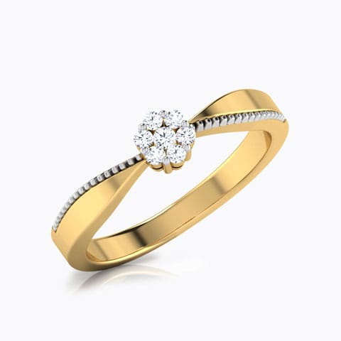 Ribbon Tie Diamond Ring