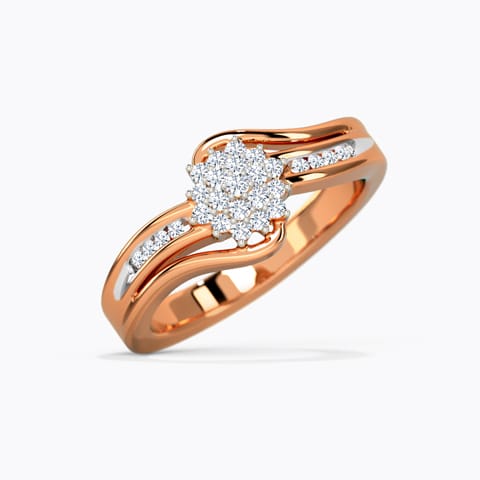 Artistic Floral Diamond Ring Artistic Floral Diamond Ring