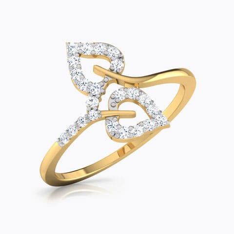 Twin Leaf Ring Twin Leaf Ring