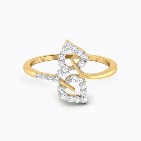Twin Leaf Ring Twin Leaf Ring