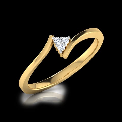 Triad Crossover Diamond Ring Triad Crossover Diamond Ring