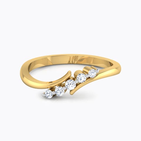 Trio Curls Diamond Ring