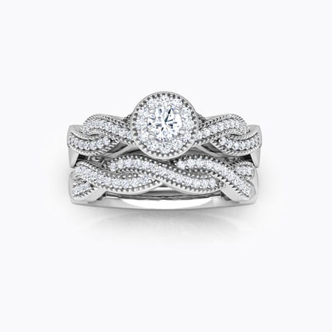 Luminous Diamond Bridal Ring Set Luminous Diamond Bridal Ring Set