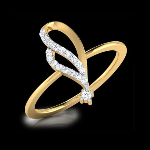 Flory Curved Diamond Ring Flory Curved Diamond Ring