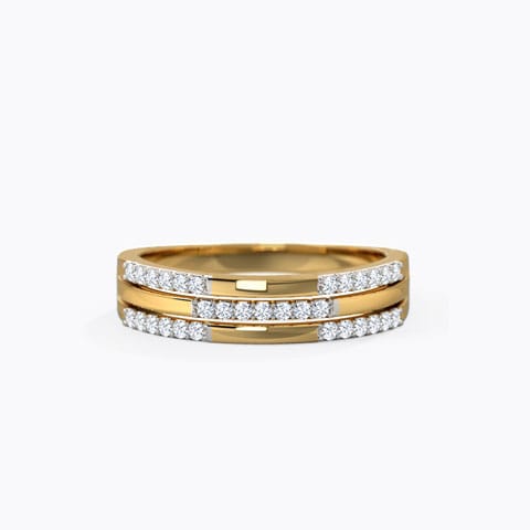 Sally 3 Row Diamond Band Sally 3 Row Diamond Band