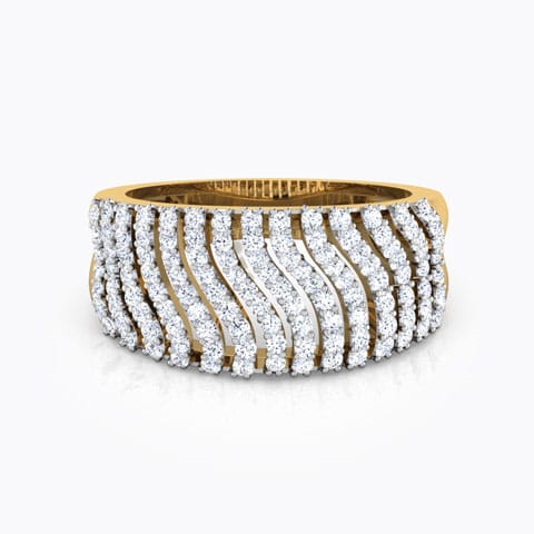 Glittering Streaks Diamond Band Glittering Streaks Diamond Band