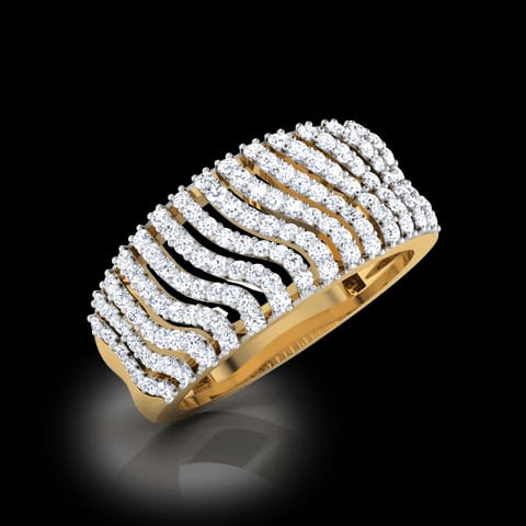Glittering Streaks Diamond Band Glittering Streaks Diamond Band