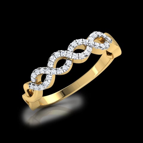 Twisty Curl Diamond Band Twisty Curl Diamond Band