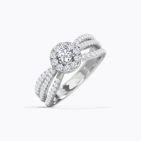 Lura Halo Diamond Ring Lura Halo Diamond Ring