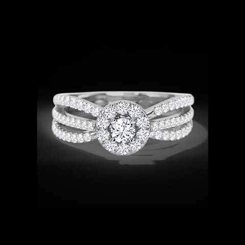 Lura Halo Diamond Ring Lura Halo Diamond Ring