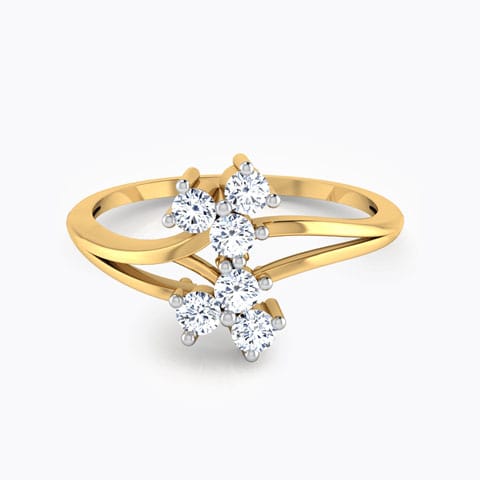 Twin Flora Diamond Ring Twin Flora Diamond Ring