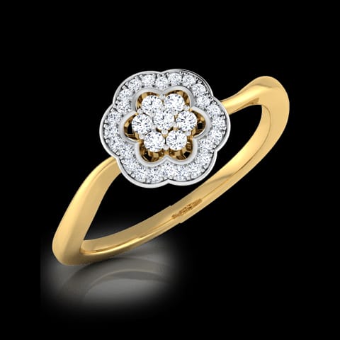 Rose Cluster Diamond Ring