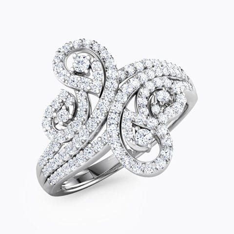 Lisa Twirl Diamond Ring