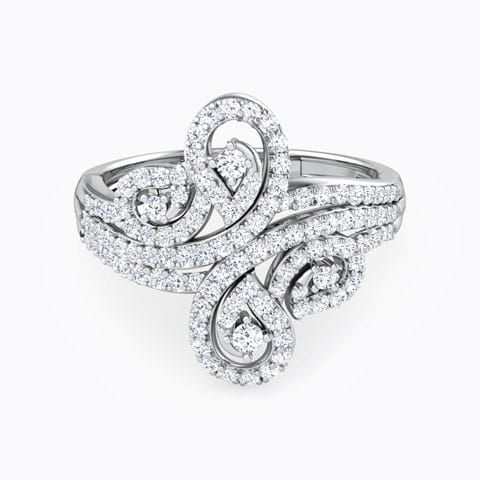 Lisa Twirl Diamond Ring