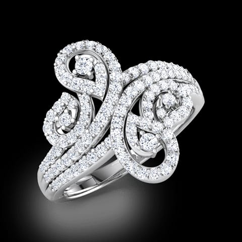 Lisa Twirl Diamond Ring