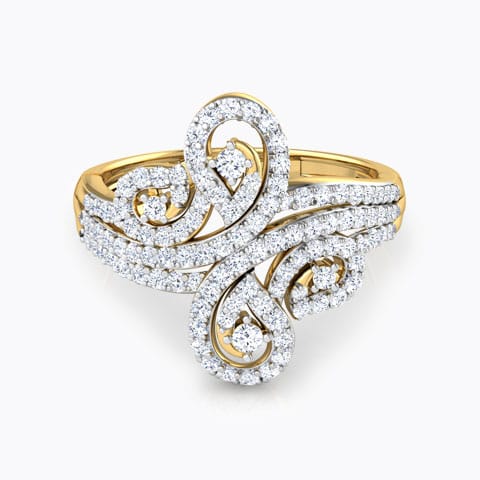 Lisa Twirl Diamond Ring