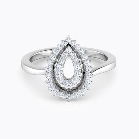 Sheer Double Pear Diamond Ring