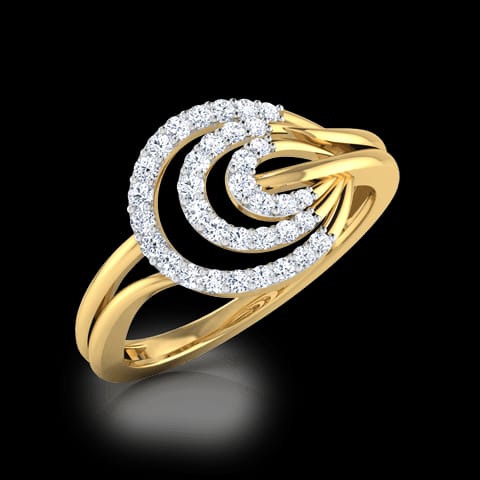 Luna Ripple Diamond Ring Luna Ripple Diamond Ring