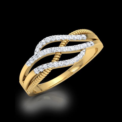Ava Cabled Diamond Ring Ava Cabled Diamond Ring