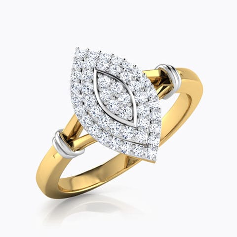 Kiri Marquis Cluster Diamond Ring