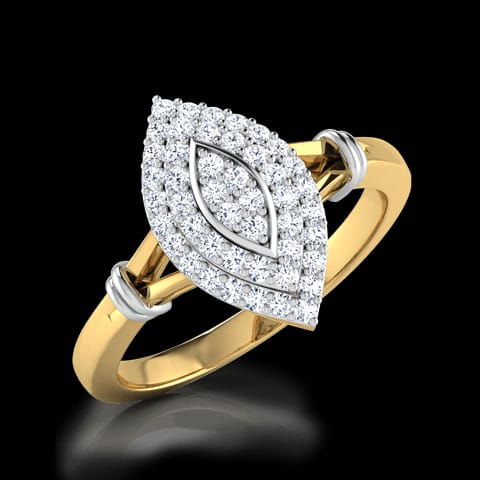 Kiri Marquis Cluster Diamond Ring