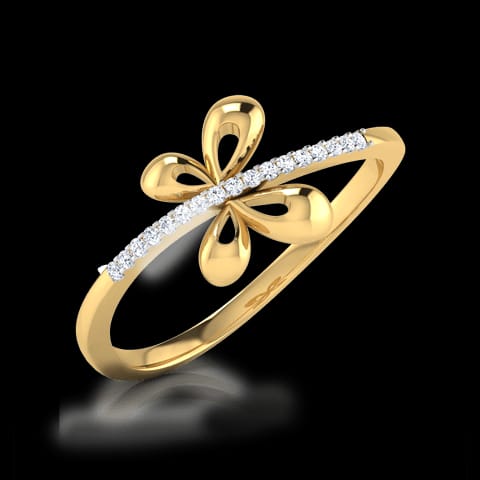 Flicker Butterfly Diamond Ring