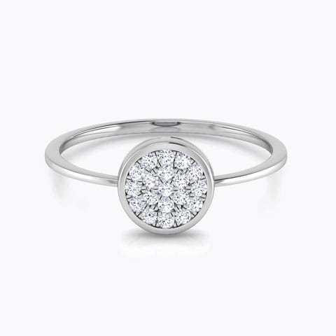 Zoe Button Diamond Ring