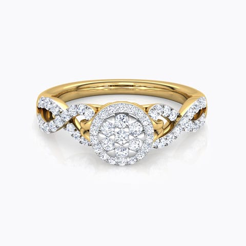 Lyra Braided Diamond Ring