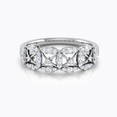 Ava Petalled Diamond Band