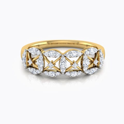 Ava Petalled Diamond Band Ava Petalled Diamond Band