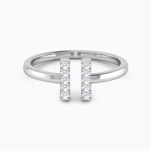 Bar Diamond Midi Ring