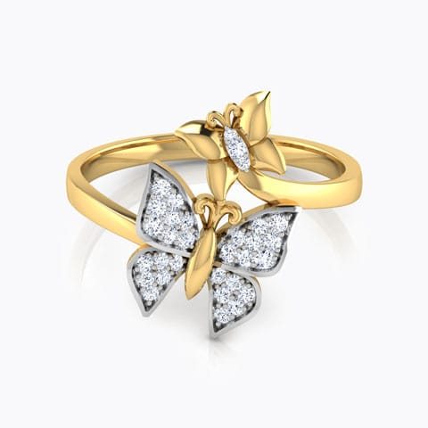 Butterfly Swarm Diamond Ring