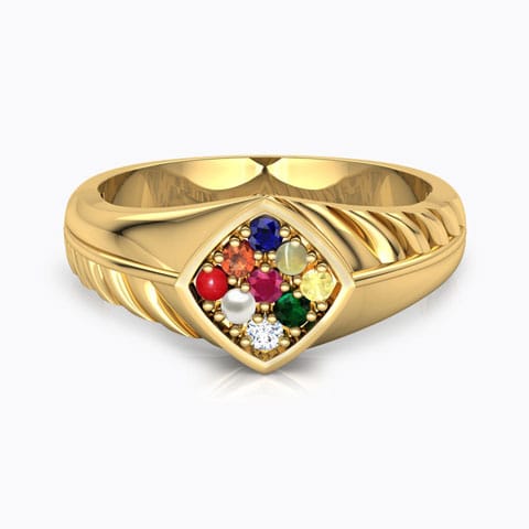 Aditya Navratna Diamond Ring for Him
