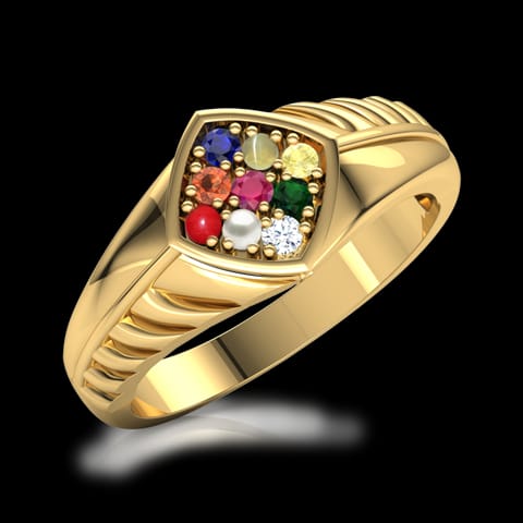 Aditya Navratna Diamond Ring for Him