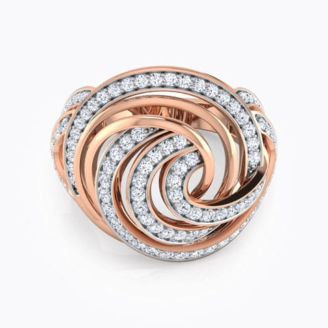 Swirl Fashion Diamond Ring