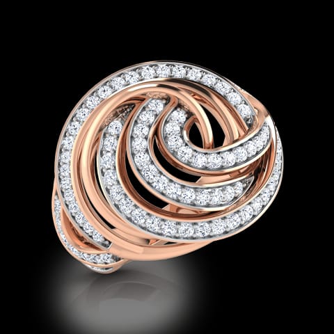 Swirl Fashion Diamond Ring