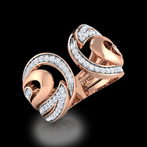 Crescent Fashion Diamond Ring Crescent Fashion Diamond Ring