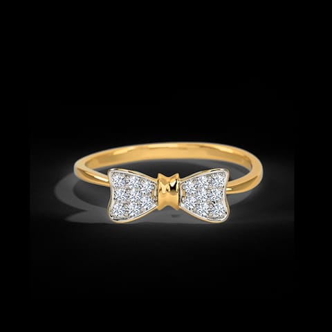 Cute Bow Diamond Ring Cute Bow Diamond Ring