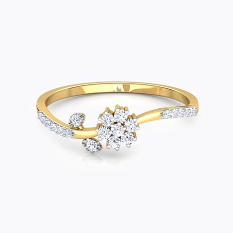 Floret Leaf Diamond Ring Floret Leaf Diamond Ring